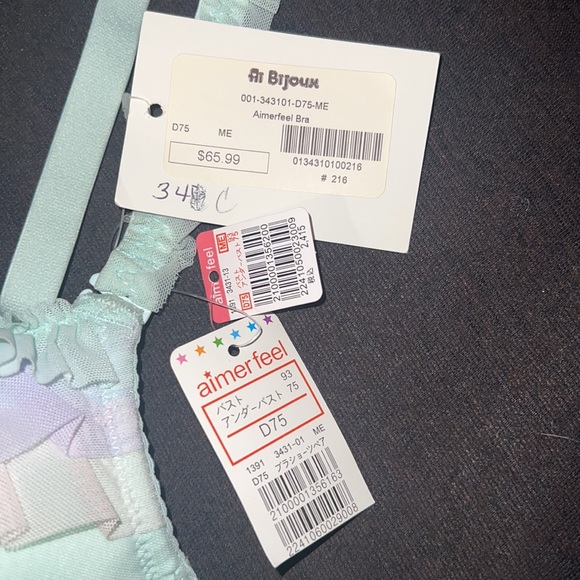 Light Green with pink & lavender chiffon ruffles - Picture 3 of 12